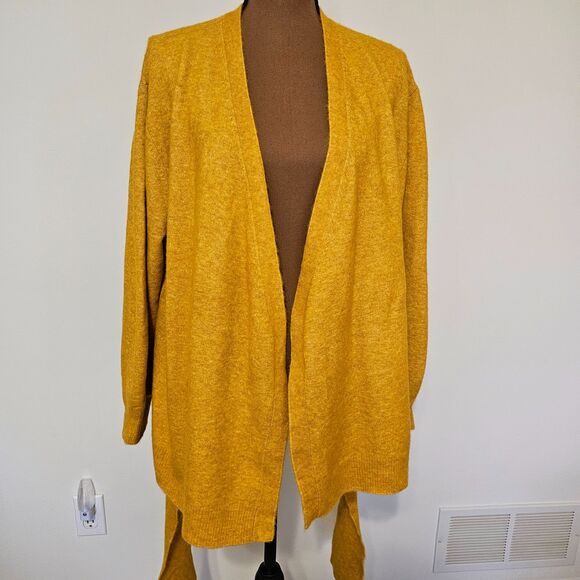 VERONICA BEARD Estella Cardigan Belted Yellow Sweater Baby Alpaca Blend Size M - Picture 6 of 14